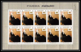 038f - Fujeira N° 205 A MNH ** Whistler Mother Tableaux - Peinture (painting) Feuille Complete (sheet) - Altri & Non Classificati