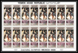 037f - YAR (nord Yemen) N° 889 MNH ** Van Dyck PRADO MADRID Tableau (tableaux Painting) Feuilles (planches Sheets) - Andere & Zonder Classificatie
