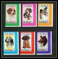 034b - Ras Al Khaima - Mi - N° 567/572 B ** Chiens (chien Dog Dogs) Non Dentelé (Imperf) - Honden