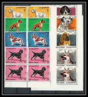 035b - Umm Al Qiwain - Mi - N° 210/217A ** Chiens (chien Dog Dogs)) Bloc 4  - Chiens