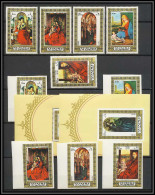 035 - Fujeira - Michel** N° 876/880 A/B Tableau (Painting) Non Dentelé ** (imperforate) + BLOC 96 A/B - Religious