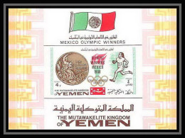 178 Yemen Kingdom MNH ** Mi Bloc N° 142 Jeux Olympiques (olympic Games) Mexico 68 Colette Besson France  - Yemen