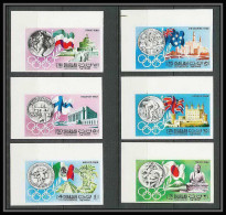 170 - Sharjah MNH ** N° 496 / 501 B Jeux Olympiques (history Of The Olympic Games) Mexico Tokoy Non Dentelé (Imperf) - Zomer 1968: Mexico-City