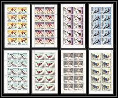171b - Sharjah MNH ** N° 400 / 407 A Jeux Olympiques (winter Olympic Games) Grenoble 1968 Hockey Feuilles (sheets) - Invierno 1968: Grenoble