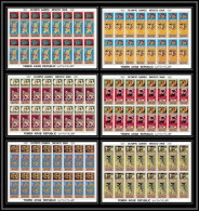 167b YAR (nord Yemen) MNH ** N° 777 / 782 A Gold Jeux Olympiques (summer Olympic Games Mythology Greece Feuilles Sheets - Yemen