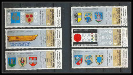 165 - YAR (nord Yemen) MNH ** N° 818 / 823 A Gold Jeux Olympiques (winter Olympic Games) GRENOBLE SAPPORO CORTINA  - Yémen