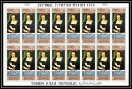 164j - YAR (nord Yemen) MNH ** N° 879 A Gold Tableau (tableaux Painting) MEXICO 68 Rubens Feuilles (sheets) - Rubens