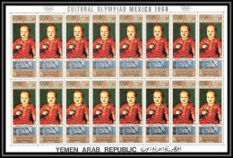 164k - YAR (nord Yemen) MNH ** N° 880 A Gold Tableau (tableaux Painting) MEXICO 68 Bronzino Feuilles (sheets) - Religieux