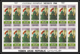 163j - YAR (nord Yemen) MNH ** N° 999 A Tableau (tableaux Painting) MEXICO 68 Van Dyck Feuilles (sheets) - Sonstige & Ohne Zuordnung