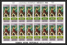 163h - YAR (nord Yemen) MNH ** N° 998 A Tableau (tableaux Painting) MEXICO 68 Andea L Castagno Feuilles (sheets) - Autres & Non Classés