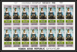 163f - YAR (nord Yemen) MNH ** N° 1001 A Tableau (tableaux Painting) MEXICO 68 Camille Corot Feuilles (sheets) - Altri & Non Classificati