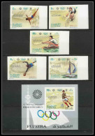 150a - Fujeira MNH ** N° 748 / 752 B + Bloc 71 B NON DENTELE Imperforate Jeux Olympiques Olympic Games MUNICH 72 Soccer - Sommer 1972: München