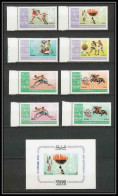 149a - Manama MNH ** Mi N° 38 / 45 A + Bloc 2 Jeux Olympiques (olympic Games) Mexico 68 Football (Soccer) Canoe Jumping - Manama