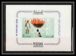 148 - Manama MNH ** Mi Bloc N° 2 Jeux Olympiques (olympic Games) Mexico 68 Olympic Torch - Ete 1968: Mexico