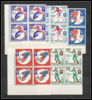 142b YAR (nord Yemen) MNH ** Mi N° 619 / 623 A Jeux Olympiques (olympic Games) Grenoble 1968 Hockey Skating Bob Bloc 4 - Invierno 1968: Grenoble