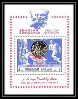 137 - Sharjah MNH ** Mi Bloc N° 44 A Jeux Olympiques (olympic Games) Mexico 68 Cote 9 Euros - Schardscha