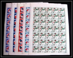 142c - YAR (nord Yemen) MNH ** Mi N° 619 / 623 A Jeux Olympiques (olympic Games) Grenoble 1968 Hockey Feuilles (sheets) - Jemen