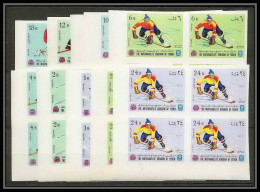 135g Yemen Royaume MNH ** N° 454 / 463 B Jeux Olympiques Olympic Games Grenoble 68 Bloc 4 Non Dentelé (Imperf) - Winter 1968: Grenoble