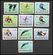 135 - Yemen Royaume MNH ** Mi N° 454 / 463 B Jeux Olympiques (olympic Games) Grenoble 68 Hockey Non Dentelé (Imperf) - Winter 1968: Grenoble