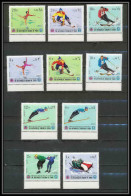 134d - Yemen Royaume MNH ** Mi N° 454 / 463 A Jeux Olympiques (winter Olympic Games) Grenoble 1968 Skating Bob Hockey  - Yemen