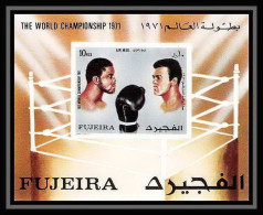 133c - Fujeira MNH ** Mi Bloc N° 57 B Mohamed Ali Boxe Boxing Non Dentelé (Imperf) - Boxe