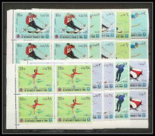 134c - Yemen Royaume MNH ** Mi N° 454 / 463 A Jeux Olympiques (winter Olympic Games) Grenoble 1968 Bloc 4 Bob Hockey  - Yémen