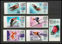 130 - Fujeira MNH ** Mi N° 214 / 220 B Jeux Olympiques (winter Olympic Games) GRENOBLE 1968 Non Dentelé (Imperf) - Invierno 1968: Grenoble