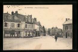 CPA Bourges, Place Et Avenue De La Gare  - Bourges