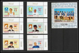 122b - Manama MNH ** Mi N° 204 / 209 A + 35 A Jeux Olympiques (olympic Games) MEXICO 68 Cheval Cycling Basket - Manama