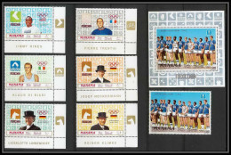 122a - Manama MNH ** Mi N° 204 / 209 A + 35 A Jeux Olympiques (olympic Games) MEXICO 68 Cheval Cycling Basket - Manama