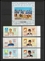122 - Manama MNH ** Mi N° 204 / 209 A + 35 A Jeux Olympiques (olympic Games) MEXICO 68 Cheval Cycling Basket - Manama