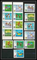 112a - Ajman MNH ** Mi N° 247 / 254 B Jeux Olympiques (olympic Games) Mexico 68 Football Soccer Non Dentelé (Imperf) - Zomer 1968: Mexico-City