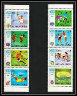 111d - Ajman - MNH ** Mi N° 247 / 254 A Jeux Olympiques (olympic Games) Mexico 68 Football (Soccer) Cycling Basketball - Adschman