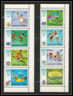 111a - Ajman - MNH ** Mi N° 247 / 254 A Jeux Olympiques (olympic Games) Mexico 68 Football (Soccer) Cycling Basketball - Ajman