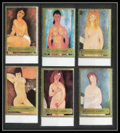 106a - Fujeira - MNH ** Mi N° 1222 / 1227 A Tableau (tableaux Nudes Paintings) Modigliani - Nudi