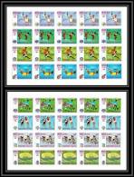 108 - Manama - MNH ** Mi N° 77 / 84 B Non Dentelé (Imperf) Jeux Olympiques Olympic Games Mexico 68 Feuilles Sheets - Manama
