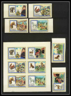 104a Fujeira MNH ** Mi N° 896 / 901 B Non Dentelé (Imperf) Scout (scouts And Animals Jamboree) éléphant Horse  - Unused Stamps