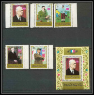 253 - Yemen Kingdom MNH ** Mi N°1159 / 1163 A + Bloc N° 222 A De Gaulle - De Gaulle (General)