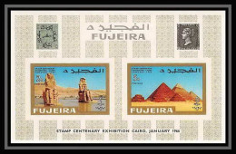 244 - Fujeira MNH ** Mi Bloc N° 2 B Non Dentelé (Imperf) COTE 17 EUROS Egypte (le Caire Cairo) Egypt - Egyptologie