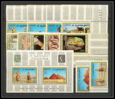 242b - Fujeira MNH ** Mi N° 49 / 57 A + BLOC 2 A Egypte (le Caire Cairo) Egypt - Aegyptologie