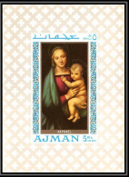 237 - Ajman MNH ** Mi Bloc N° 66 Tableau (tableaux Painting) Madonne Madonna Raphael - Religious
