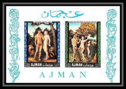 236 - Ajman MNH ** Mi Bloc N° 41 B Andam End Eve Durer Nus Nudes Tableau (tableaux Painting) Non Dentelé (Imperf) - Religieux