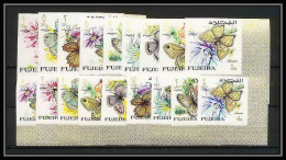 239 - Fujeira MNH ** Mi N° 159 / 176 B Papillons (butterflies Papillon) Non Dentelé (Imperf) - Butterflies