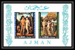 235 - Ajman MNH ** Mi Bloc N° 41 A Andam End Eve Durer Nus Nudes Tableau (tableaux Painting) - Religieux