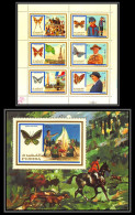 234a Fujeira MNH ** Mi N° 999/1004 A + BLOC 105 A Scout (scouting - Jamboree) Papillon (butterflies) - Ungebraucht