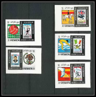 229a - Yemen Kingdom MNH ** Mi N° 627 / 631 B Jeux Olympiques (olympic Games) Mexico 68 Efimex 68 Jumping Football Socce - Sommer 1968: Mexico