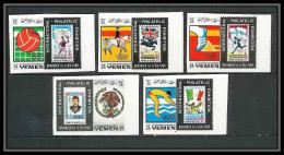 229a - Yemen Kingdom MNH ** Mi N° 627 / 631 B Jeux Olympiques (olympic Games) Mexico 68 Efimex 68 Jumping Football Socce - Zomer 1968: Mexico-City