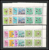 228b Ras Al Khaima MNH ** N° 113 / 122 A Pan Arab Games Boxe Boxing Football (Soccer) Escrime Fencing Overprint Bloc 4 - Neufs