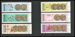 224 - YAR (nord Yemen) MNH ** Mi N° 796 / 801 A Jeux Olympiques (summer Olympic Gold Medals Games) Mexico 1968 - Summer 1960: Rome