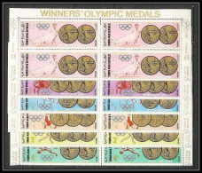 224b - YAR (nord Yemen) MNH ** Mi N° 796 / 801 A Jeux Olympiques (summer Olympic Gold Medals Games) Mexico 1968 Bloc 4 - Estate 1964: Tokio